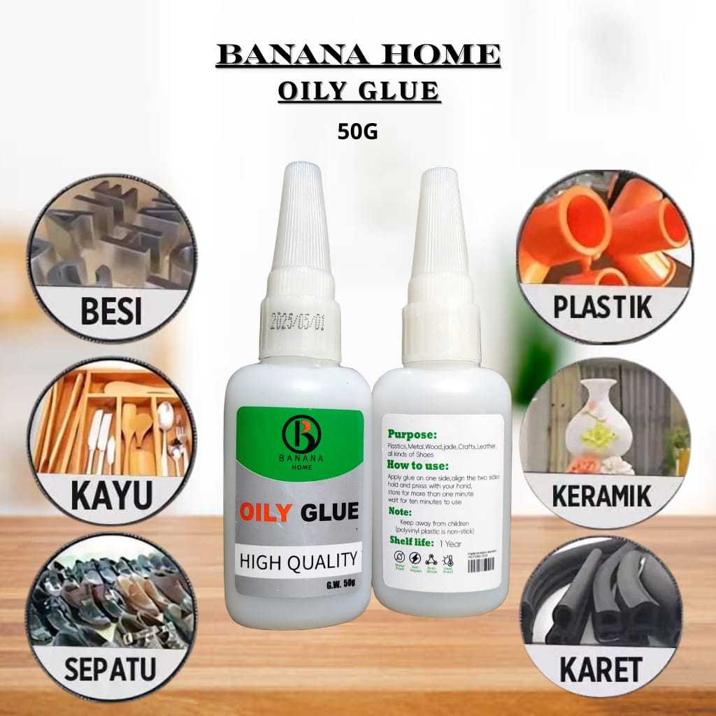 

[50G]Lem Serbaguna Super Oily Glue Banana / Lem Setan / Lem Korea / Lem Super kuat Harga Grosir