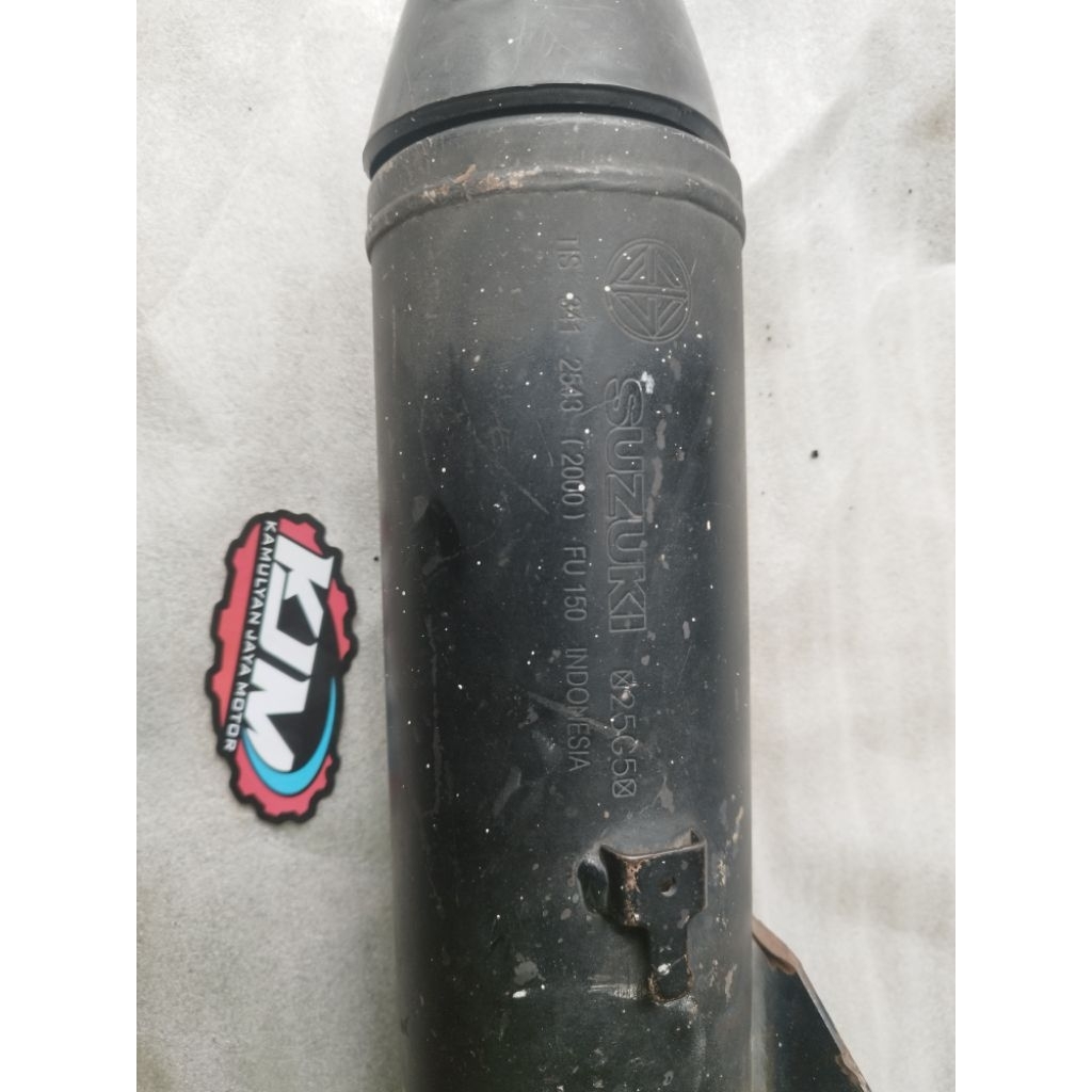 knalpot kenalpot satria FU Euro 3 scd Hitam Original copotan Berlabel Suzuki