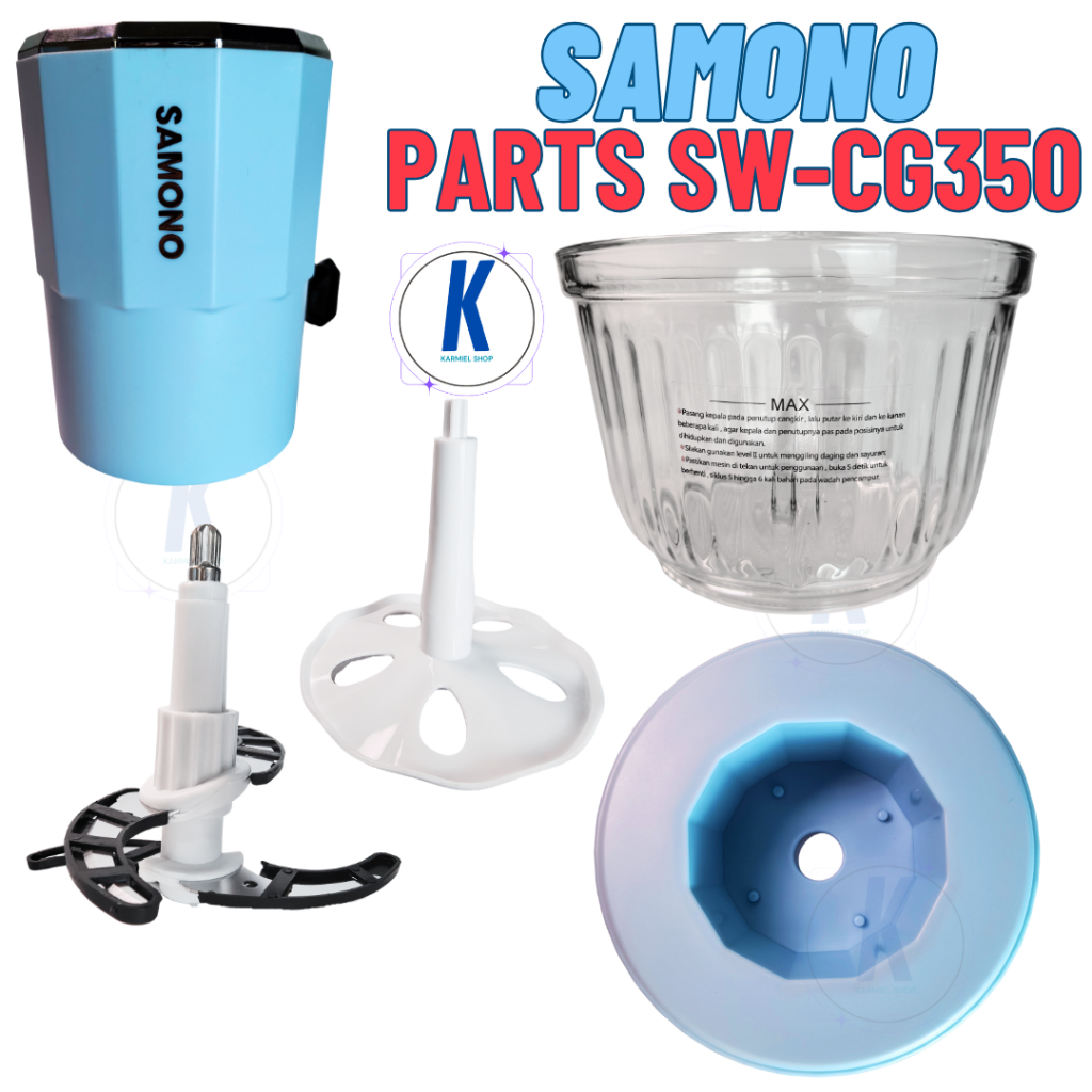 SAMONO Sparepart SW-CG350 Chopper Mesin Pisau Cup Tutup