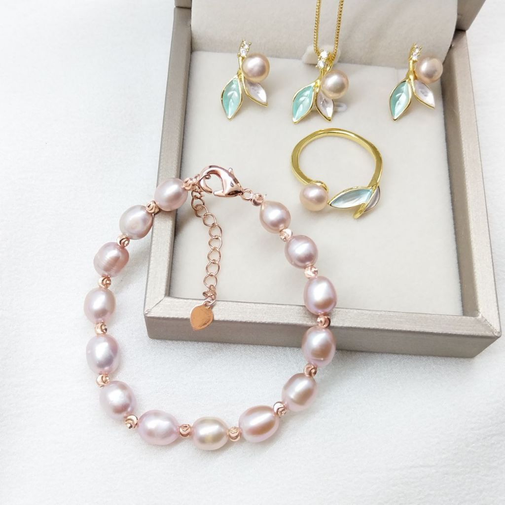 Set Perhiasan Mutiara Perairan Lombok Original// Mutiara Lombok Cantik