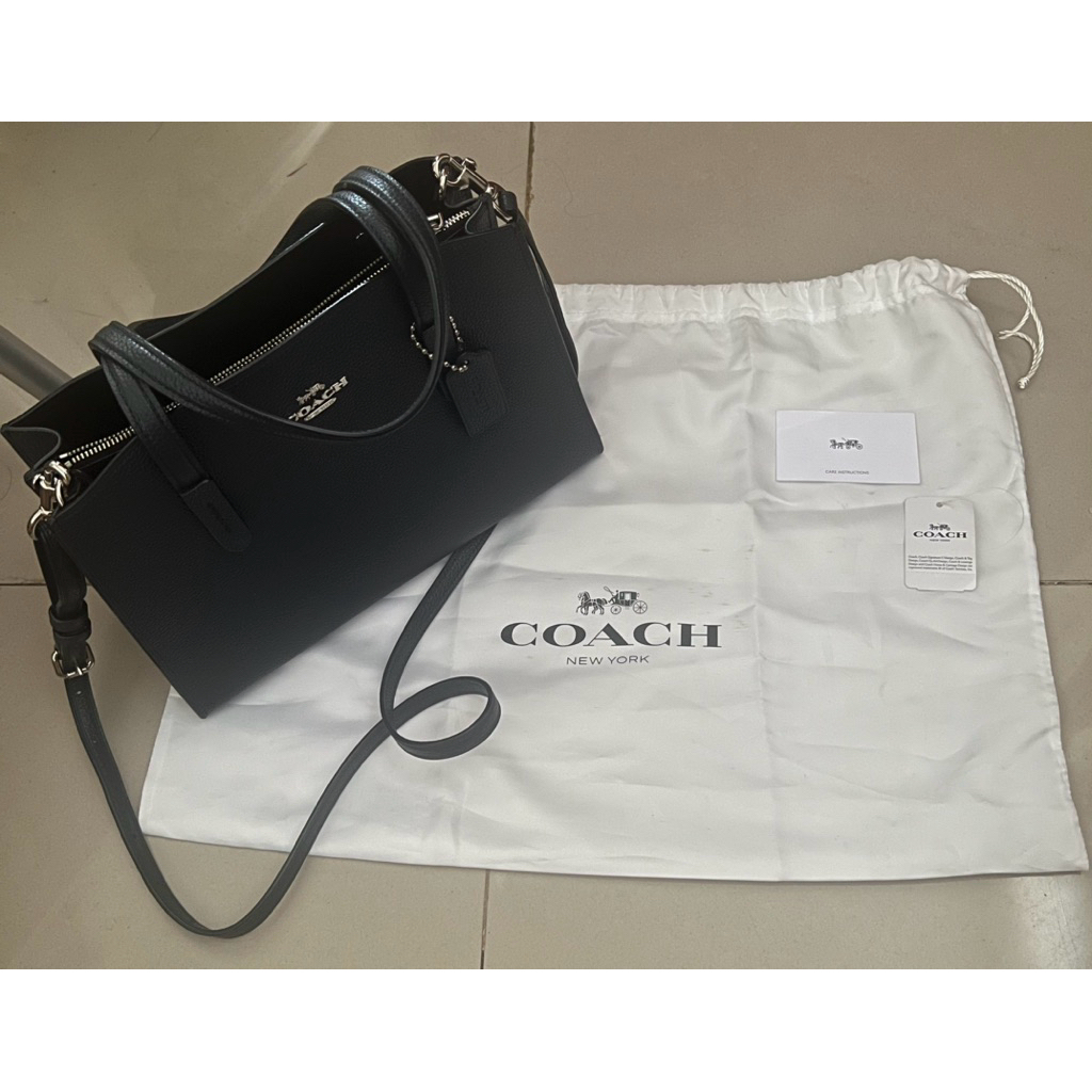 Preloved Coach Charlie Carryall Navy Original