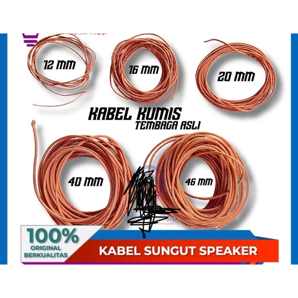 Kabel kumis speaker / sungut speaker Per 10Cm
