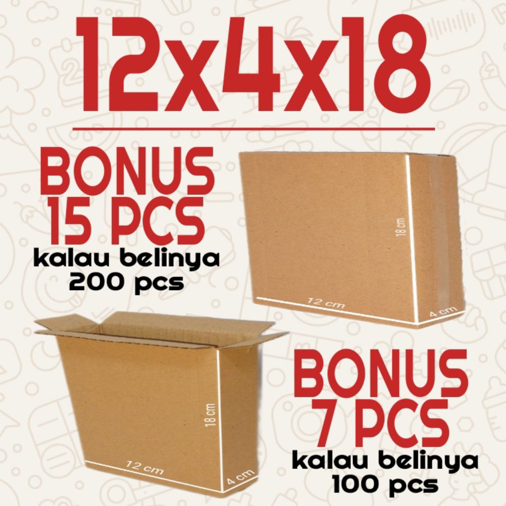 

Kardus Packing Ukuran 12x4x18
