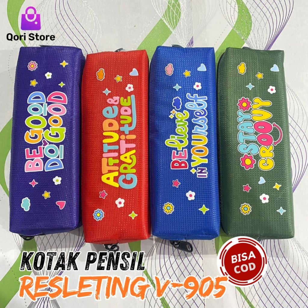 

Qori Store - kotak pensil Resleting kode V-905 / Tempat Pensil Resleting / Box Pensil Resleting