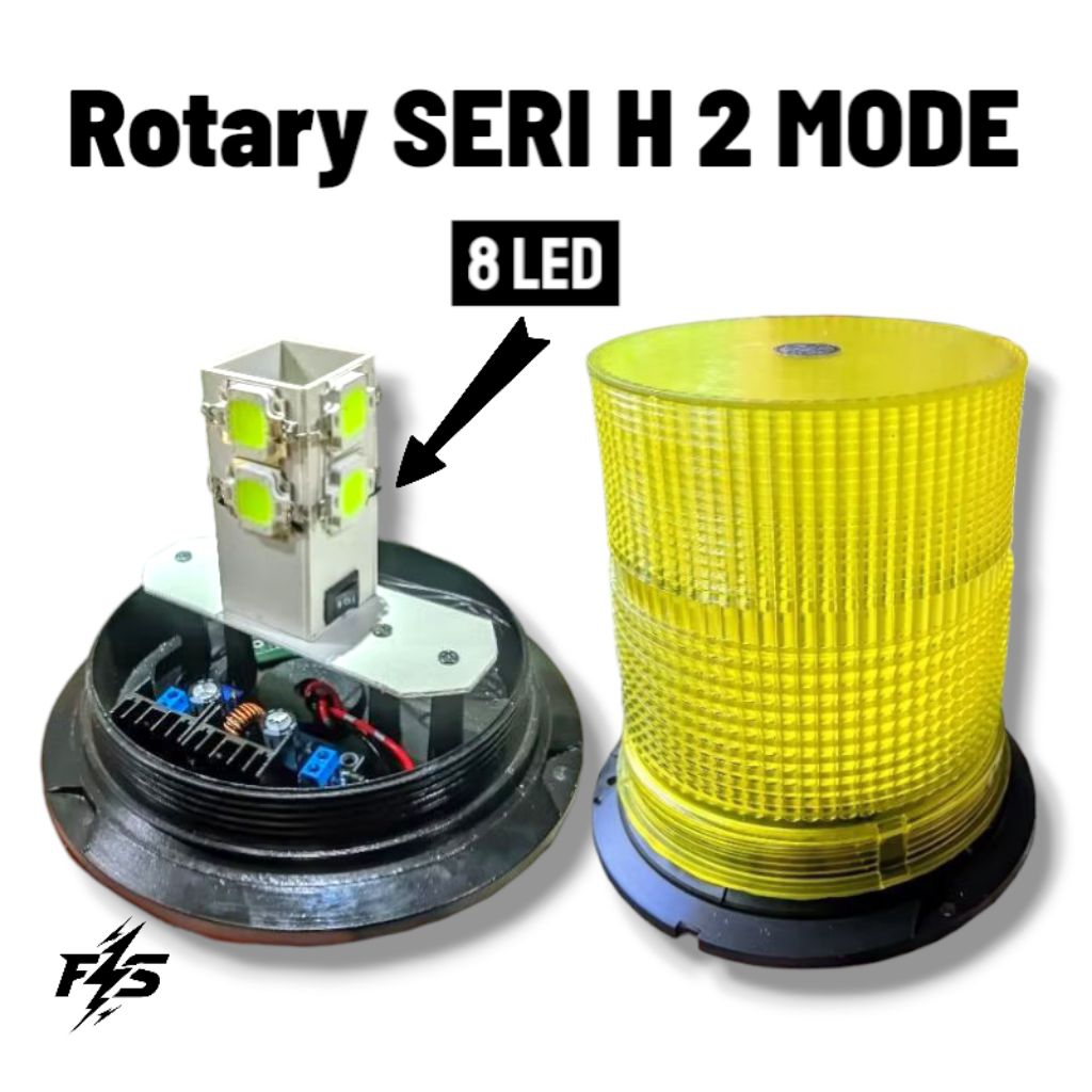 Lampu Rotary Blitz Pesawat SERI H 2 MODE 1X Kedip dan 2X Kedip 12 Volt 24 Volt Lampu Rotary SERI H