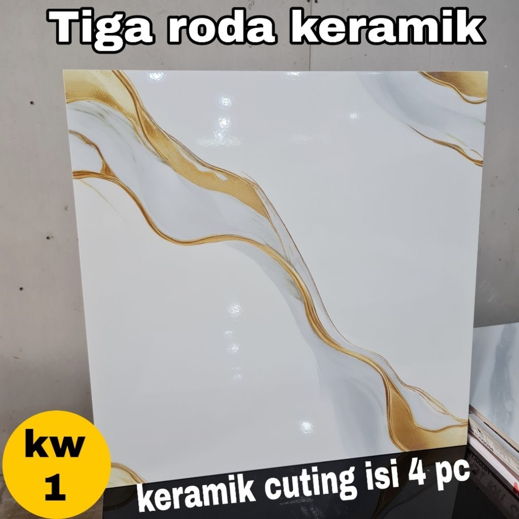 keramik 60x60 cuting gold/keramik 60x60 motif  gold/keramik marmer/keramik putih motif