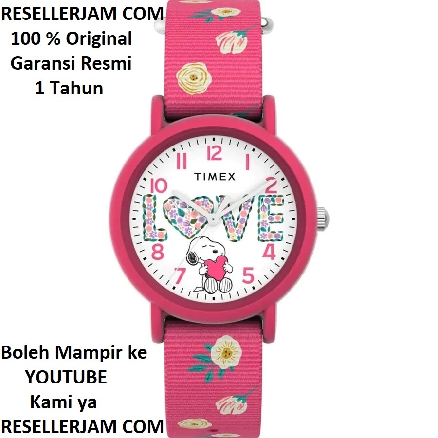 Jam Tangan TIMEX TW2W83200 X Peanuts Weekender Original Gaaransi Resmi