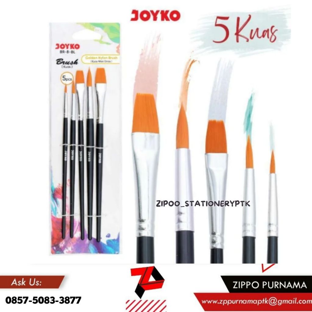 

Kuas Joyko 5 Kuas BR-8-BL / Kuas Joyko Set