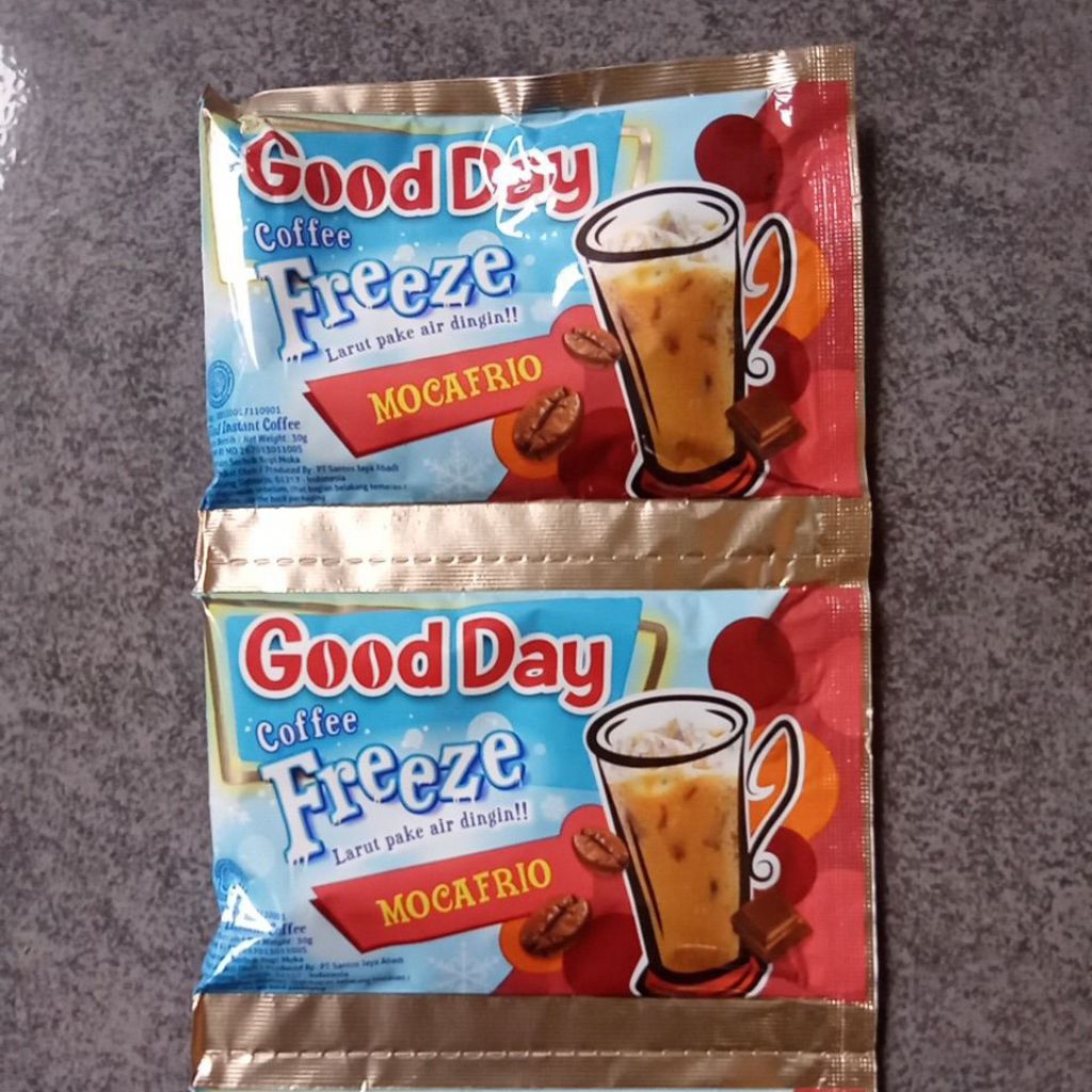 

Good Day Freeze Mocafrio 1 renteng isi 10 sachet