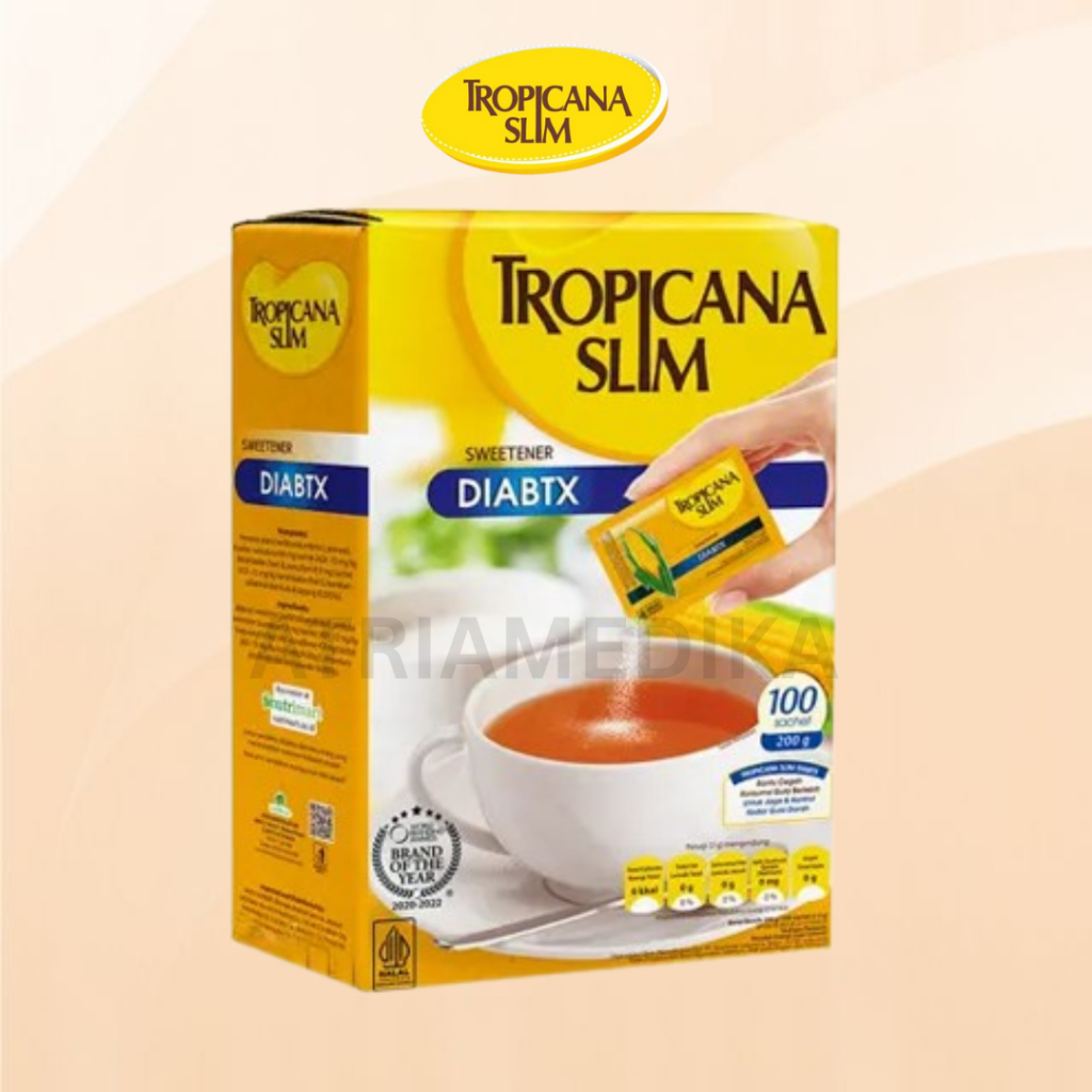 

Gula Tropicana Slim Diabtx 100 Sachet // Gula Diabetes Bebas Kalori