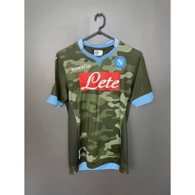 Jersey Napoli Third 3rd 2013/2014 Retro Jersey Grade Ori Napoli Army Vintage Clasic Langka