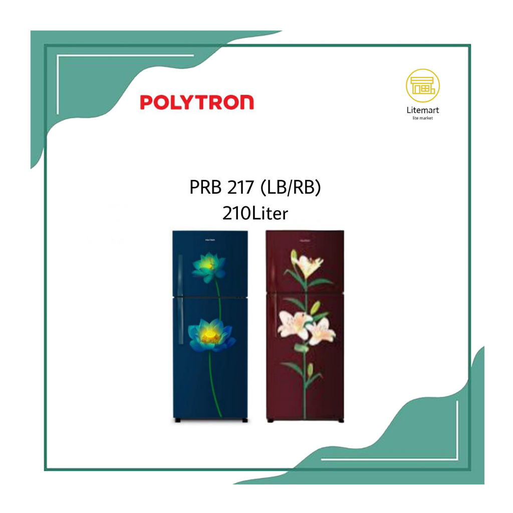 POLYTRON KULKAS 2 PINTU PRB-217 LB/PR/TY