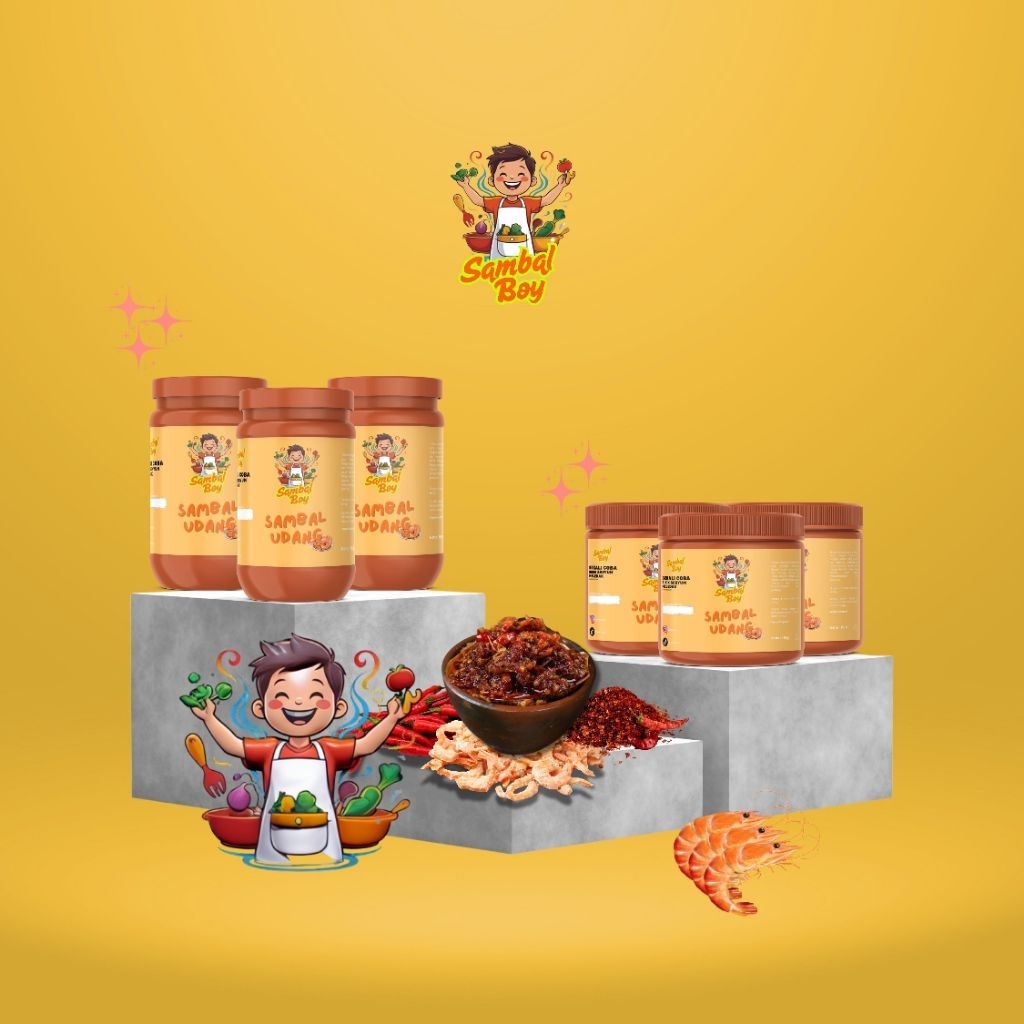 

Sambal Udang Lezat 150ml, 250ml, 500ml– Sambal Boy | Pedas Gurih Dijamin Ketagihan