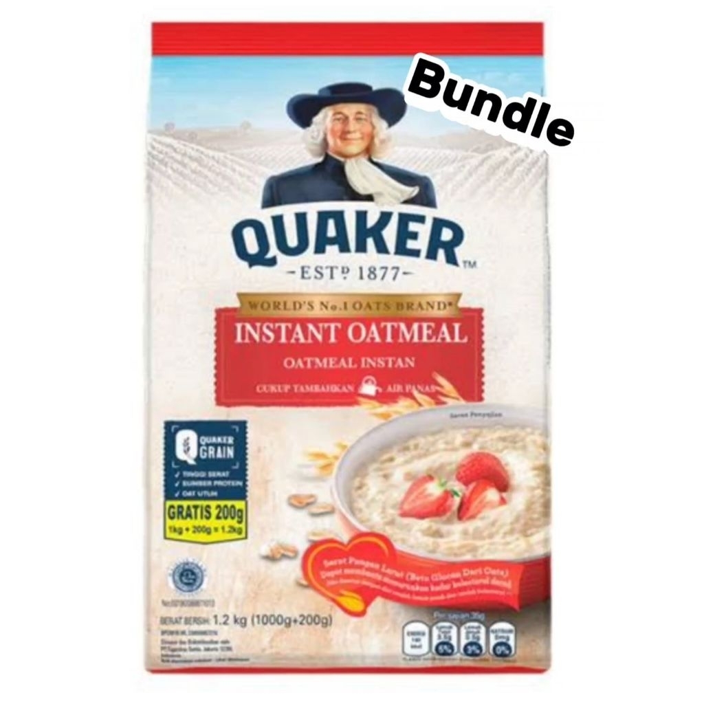 

Quaker Cereal Bundle 2 bgks (2 x 1200 gram)