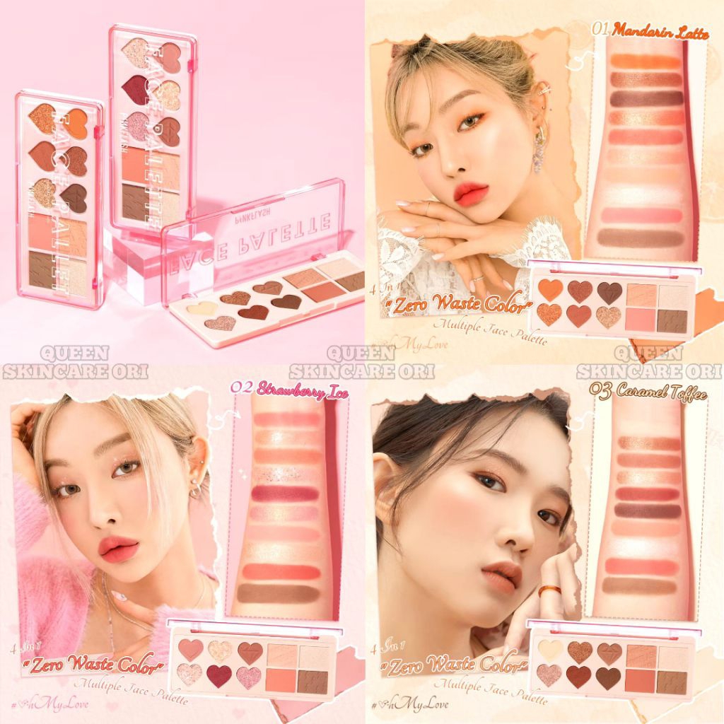 PINKFLASH OhMyLove EYESHADOW PALETTE MULTIPLE FACE BLUSH Highlighter Contour Eyeshadow Palette