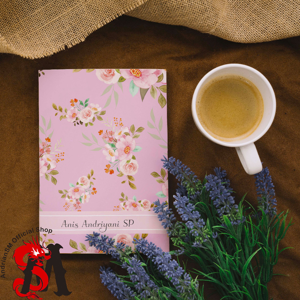

Notebook Custom Nama buku tulis Catatan A5 Hard Cover Motif Bunga #pink Diary Aesthetic Lucu Stationary Sekolah Kado Souvenir 100 Lembar HVS Bookpaper murah bisa COD
