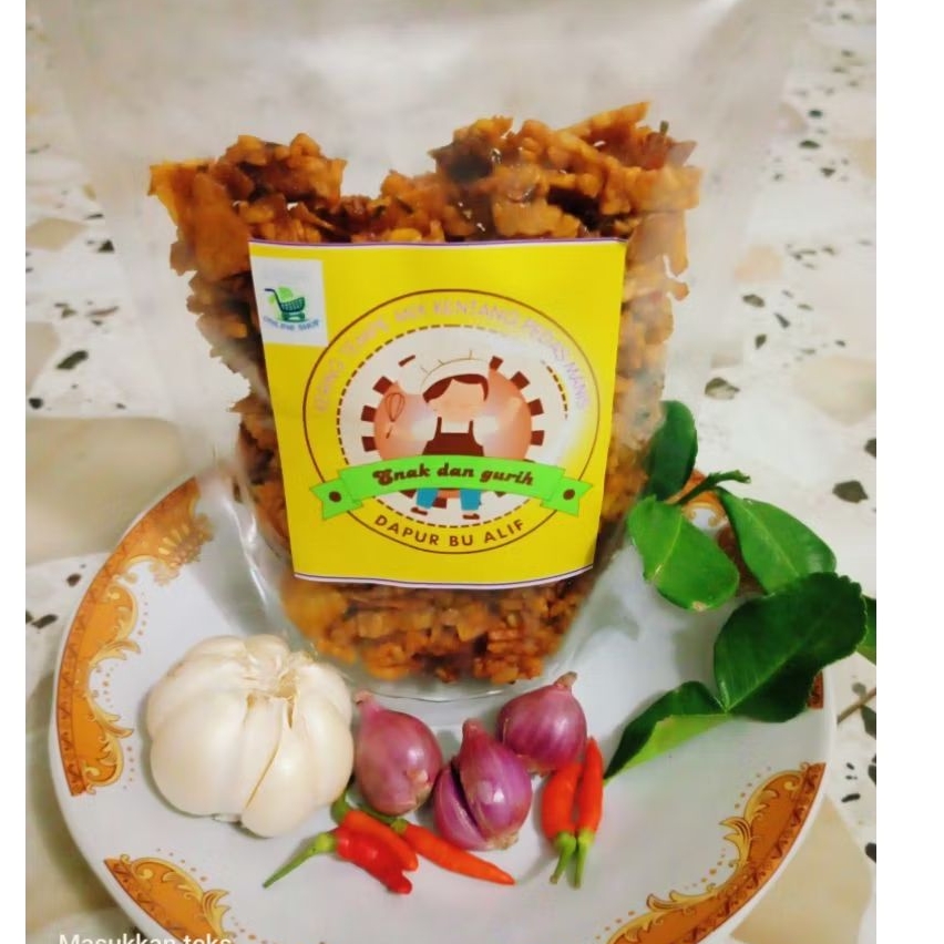 

tempe kering mix kentang pedas manis 250 g