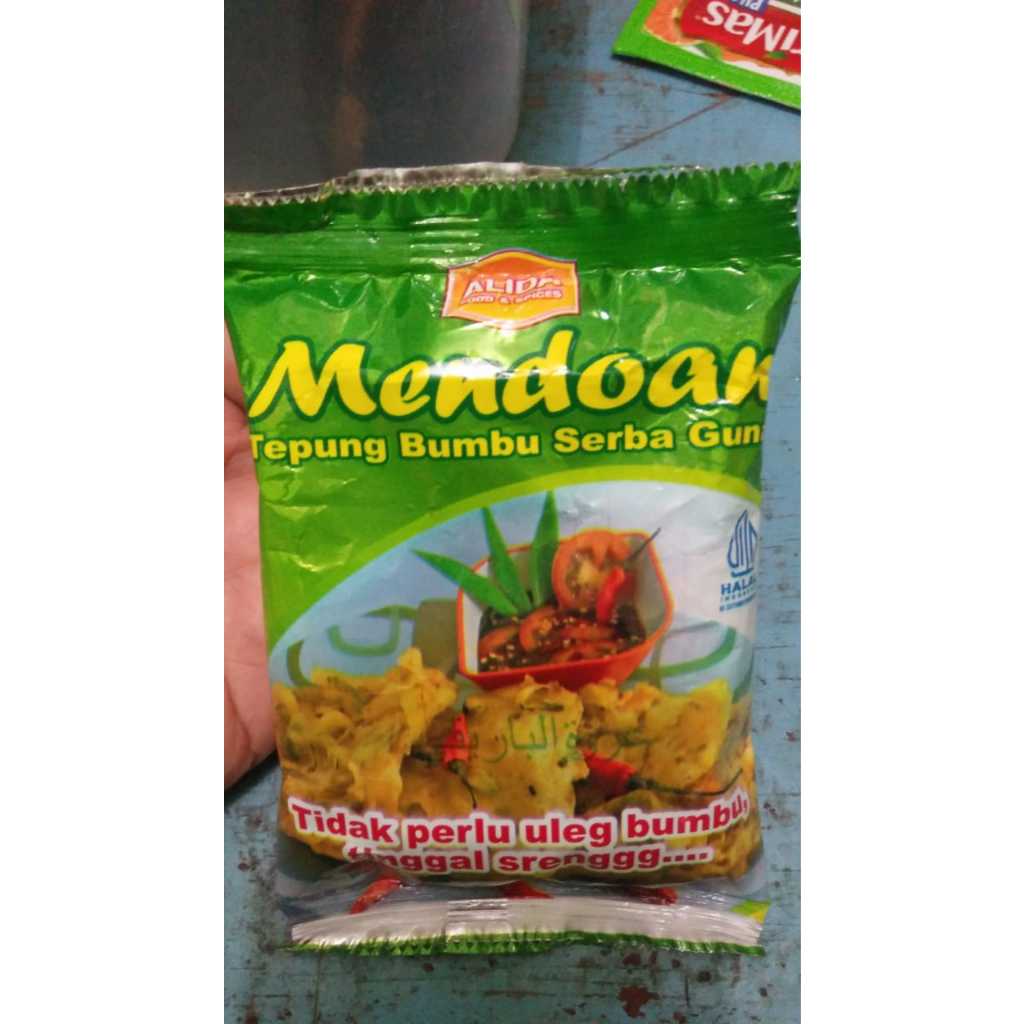 

Tepung Mendoan Alida Food & spicy asli banyumas isi 65 g