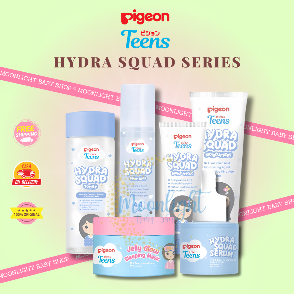 Pigeon Teens HYDRA SQUAD SERIES | Skincare Remaja | Ekstra Melembapkan