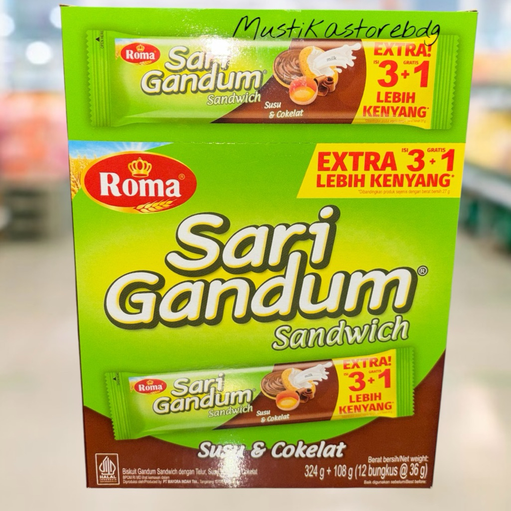 

Roma Sari Gandum Box Isi 12