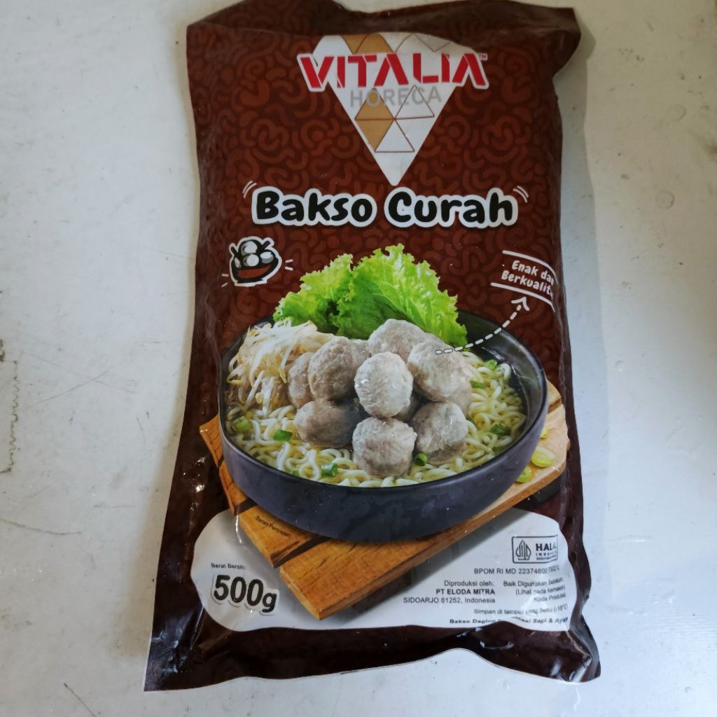 

Bakso curah vitalia 500gr horeca