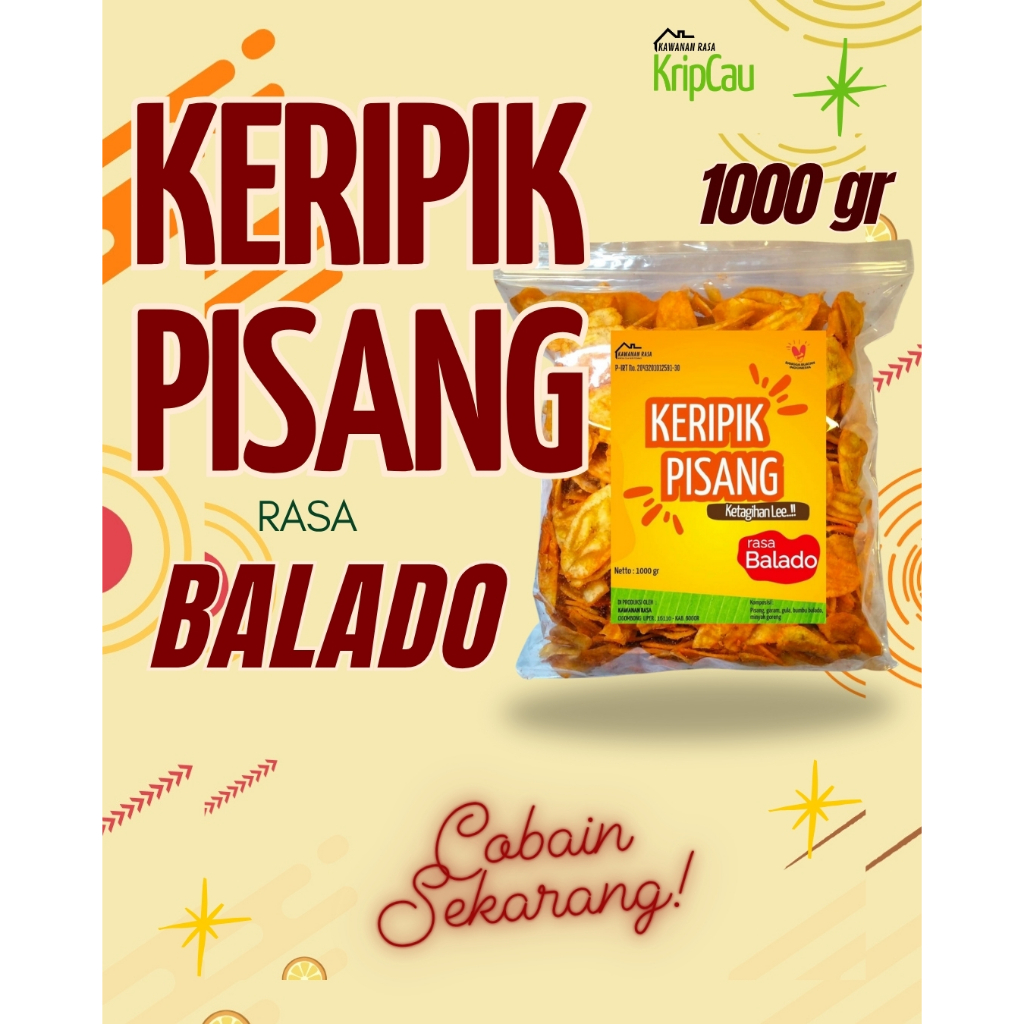 

1000gr Keripiki Pisang Rasa Balado