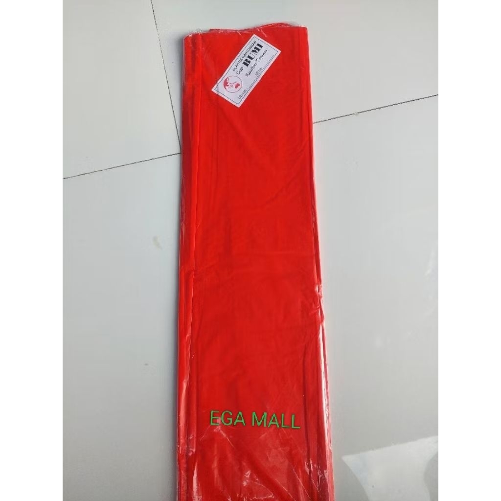 (warna merah)Plastik layangan Cap BUMI 1 bungkus