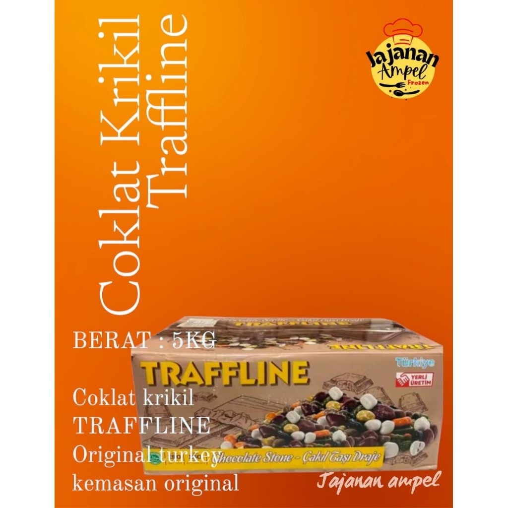 

COKLAT KRIKIL PREMIUM TRAFFLINE ORIGINAL KEMASAN ORIGINAL 5KG