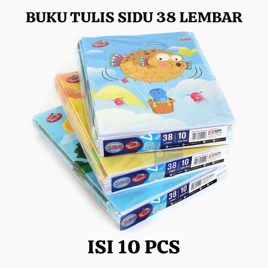 

Buku Tulis Sidu 38 Lembar 1 Pack - Isi 10 PCS