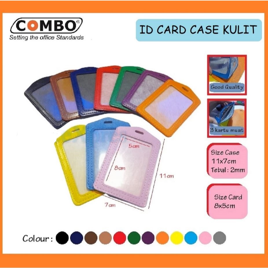 

ID Card Kulit - Tempat Id Card Kulit - Name Tag Kulit - Card Holder - Name Badge Kulit - Name Tag Holder - Id Card Murah