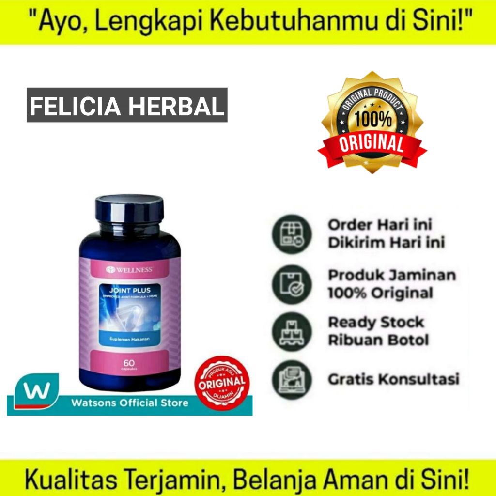 Wellness JOINT PLUS 100% Asli Original improved jointformula glucosamine sulfate