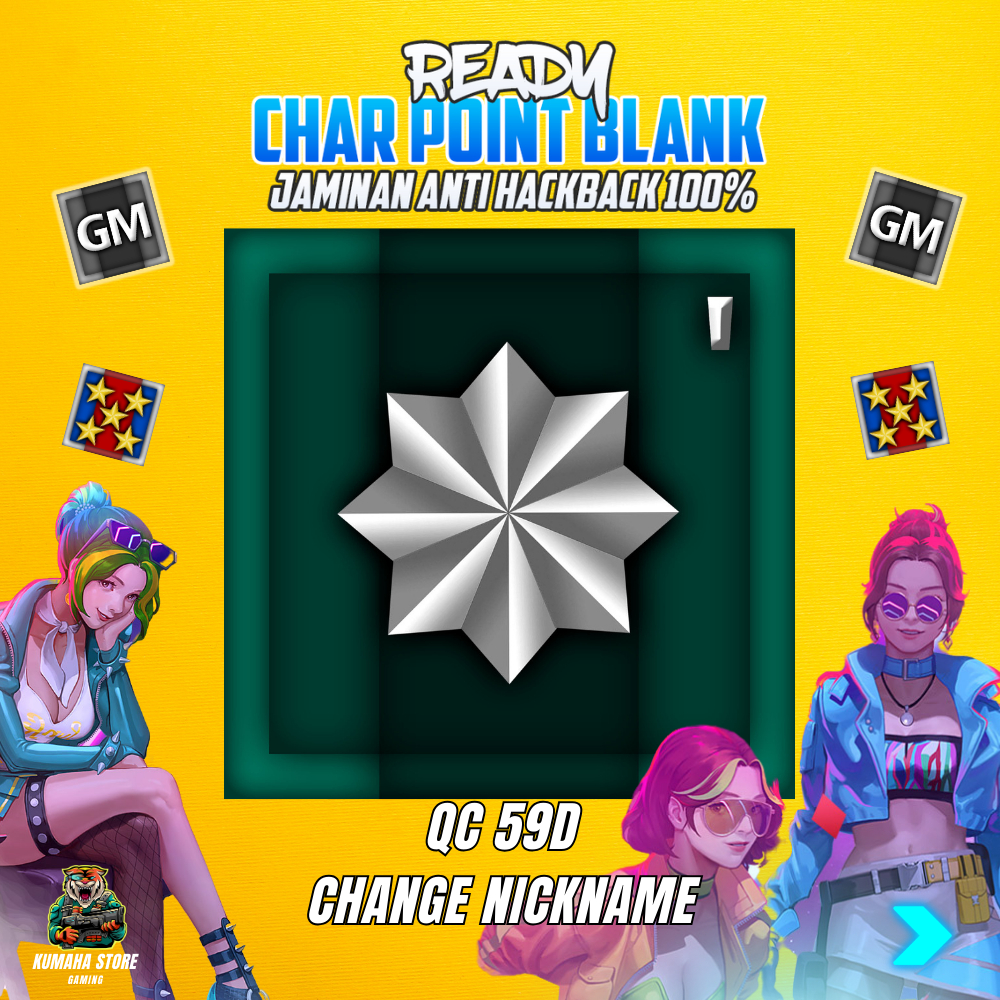 CHAR POINTBLANK / CHAR PB - MAJOR GRADE 1 QC 59D + CHANGE NICKNAME | DATA POLOS | POINTBLANK. | POIN