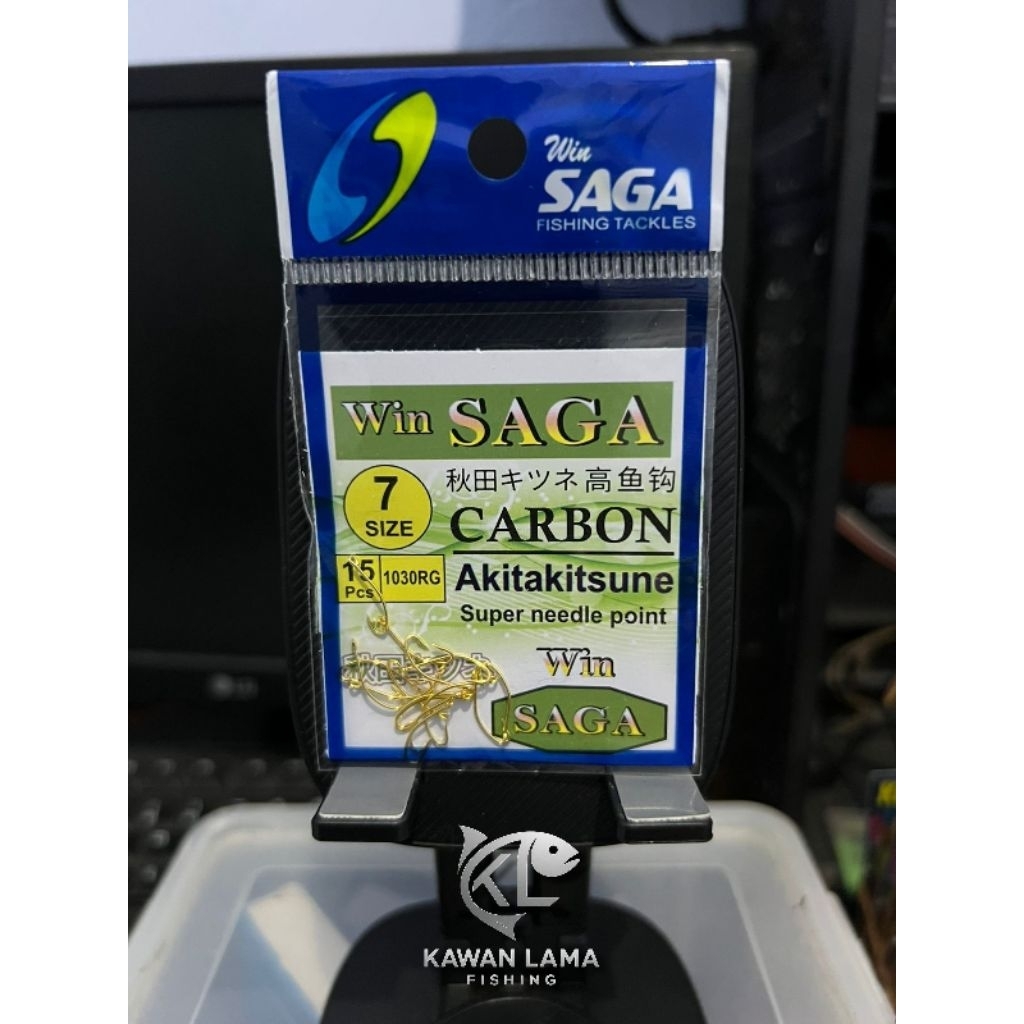 Kail/Kawat Pancing Win Saga Carbon Gold Akita Kitsune/Kail Puyu/Kail Betok