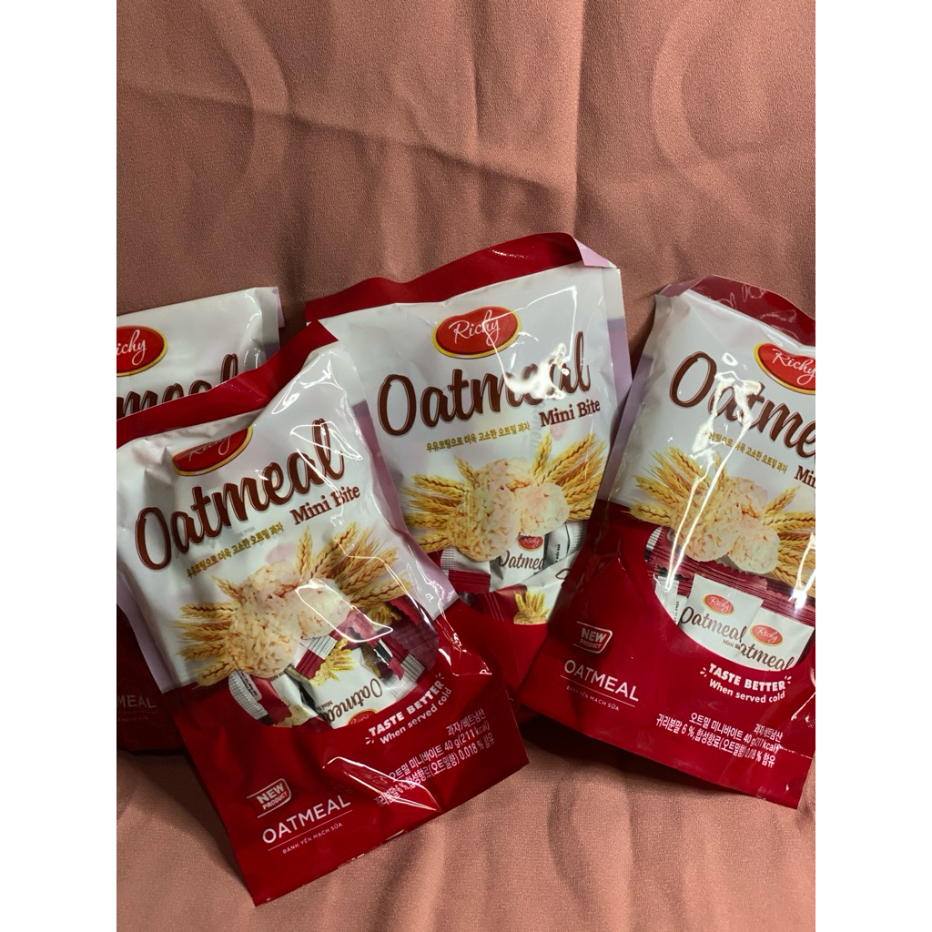 

Richy Oatmeal Mini Bite Oat Sereal Instant Oatmeal Menu Sarapan Cemilan Sehat 40g