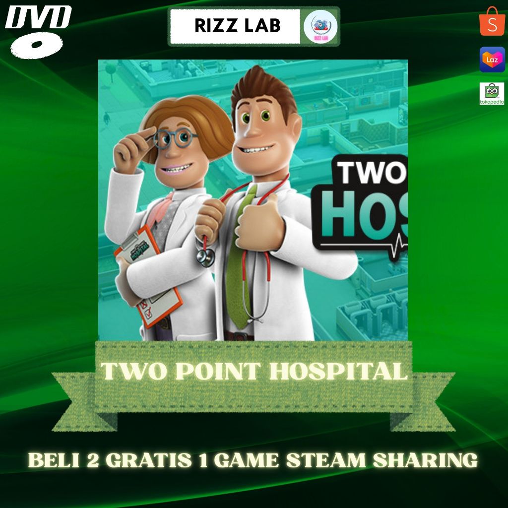 Two Point Hospital CD DVD Games PC