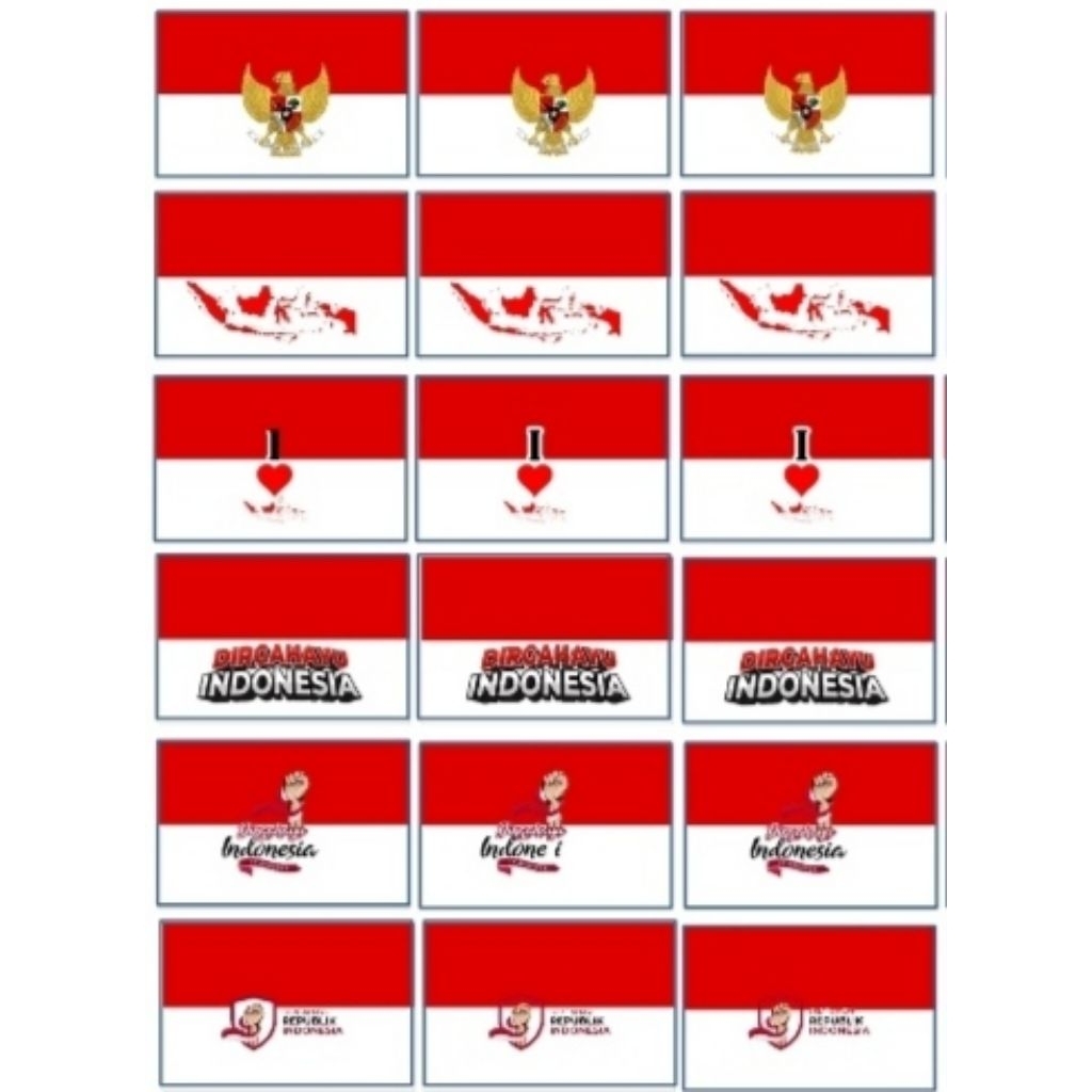 

17 Agustus hari kemerdekaan kita,Stiker pipinya kaka