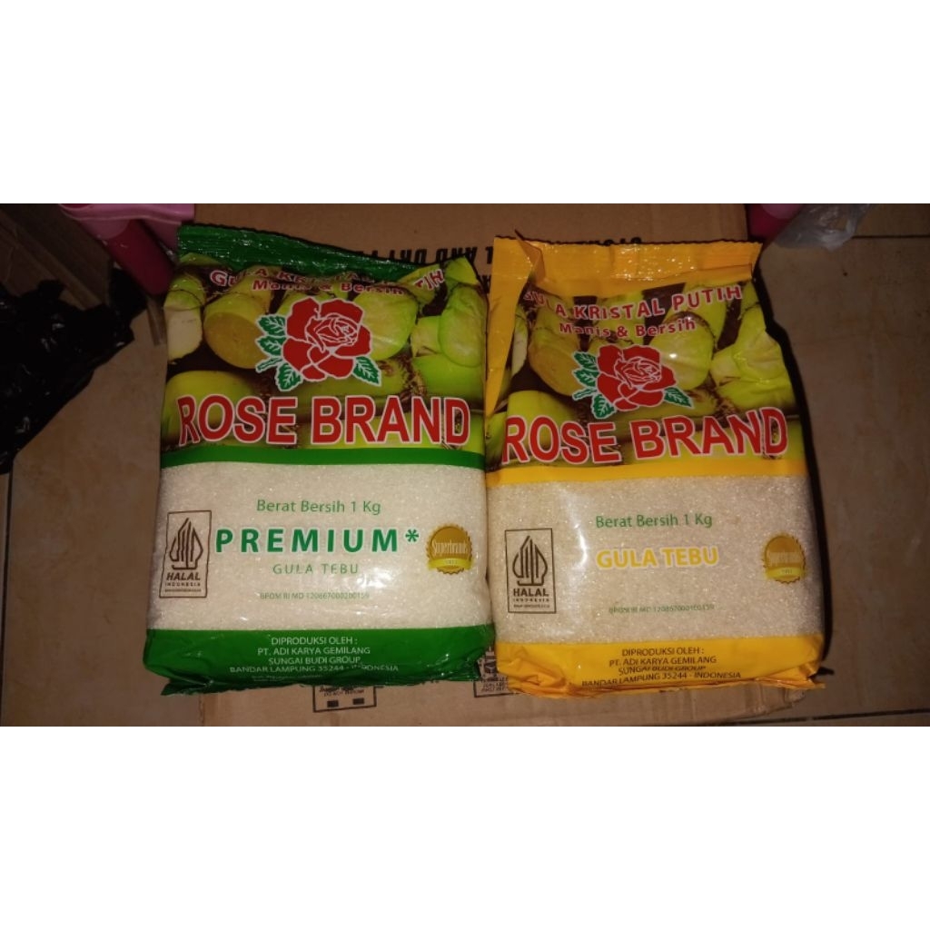 

ROSE BRAND Gula Pasir Tebu Kuning Dan Hijau 1 kg