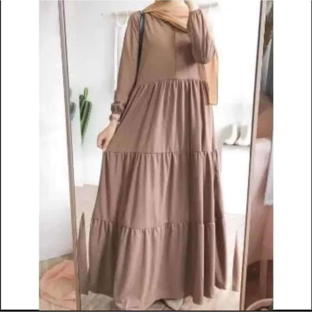 GAMIS CANDA REMPEL 3 SUSUN//GAMIS CANDA 3 SUSUN//GAMIS JUMBO TERBARU / Gamis Rempel Susun