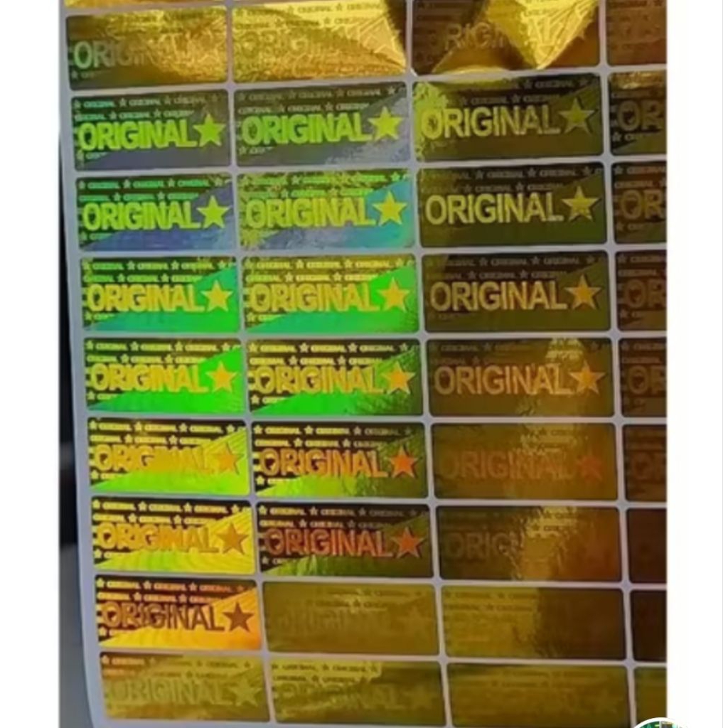 

stiker hologram original bintang