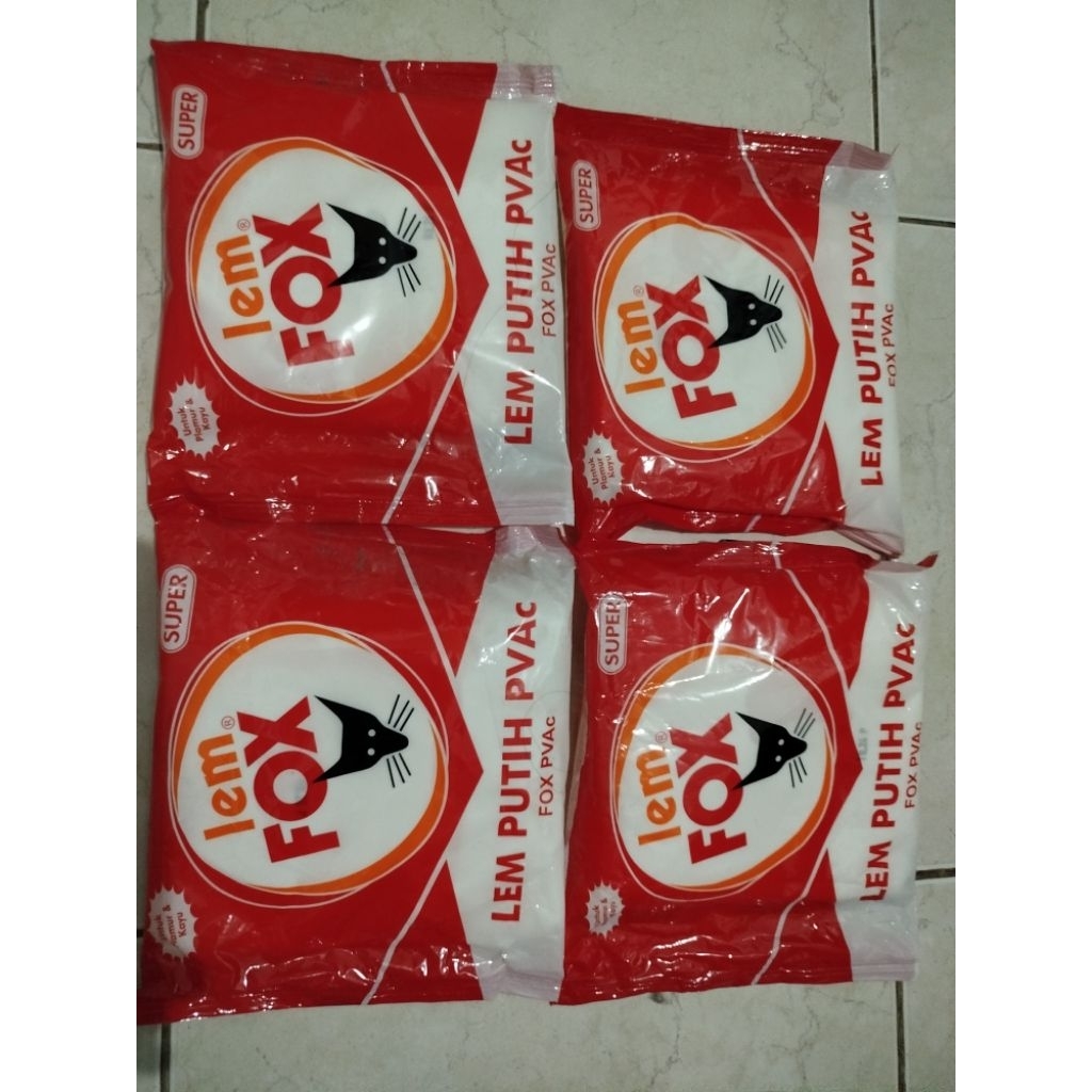 

LEM FOX 'SUPER' PUTIH PVAC 350g (Kemasan Baru)