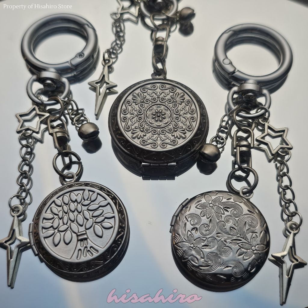 Custom Photo Round Locket Keychain (Gantungan Kunci Frame Foto)