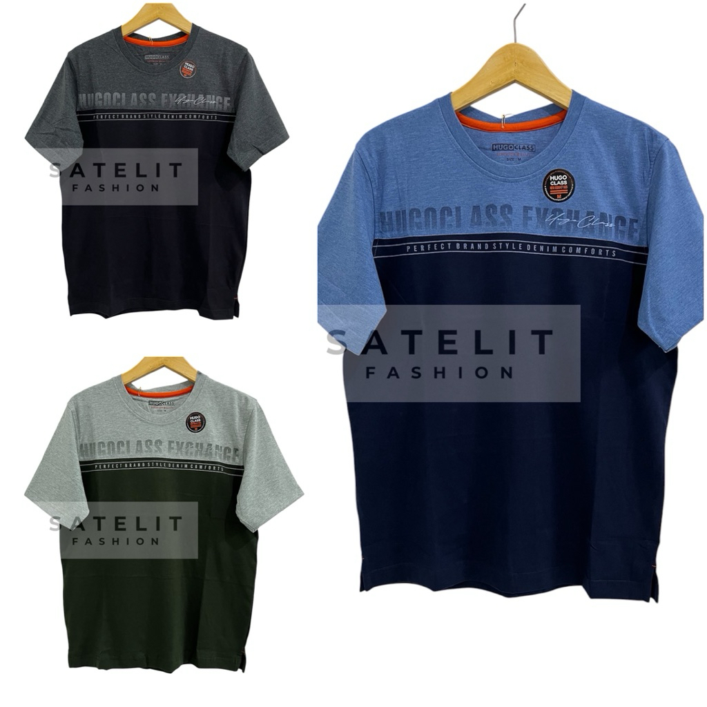 Hugo Class Original Kaos Oblong Distro Pria Lengan Pendek Misty Combed - Satelit Fashion Official
