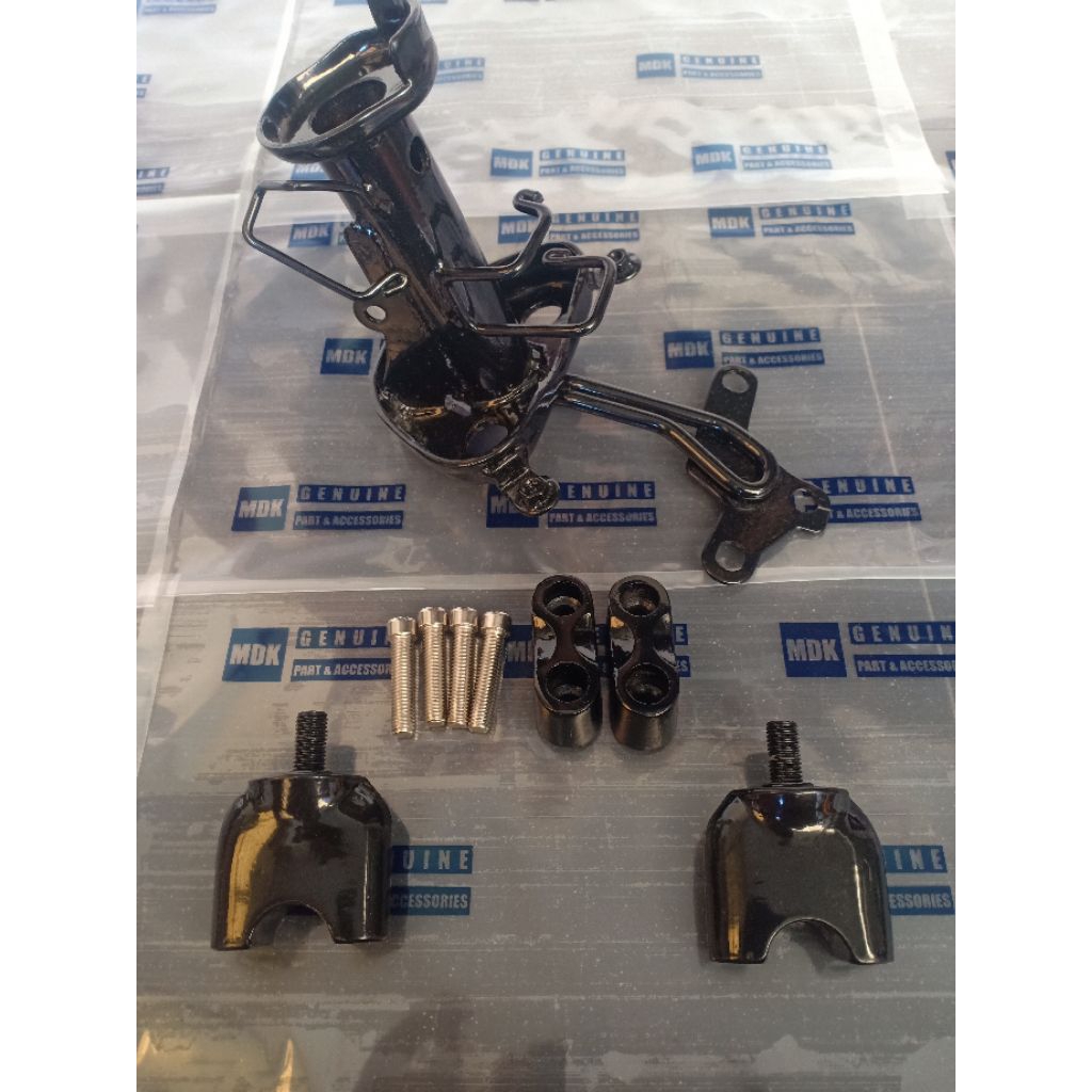 Dudukan stang beat street + raiser beat streat + kleman beat streat + baut L (4 pcs )