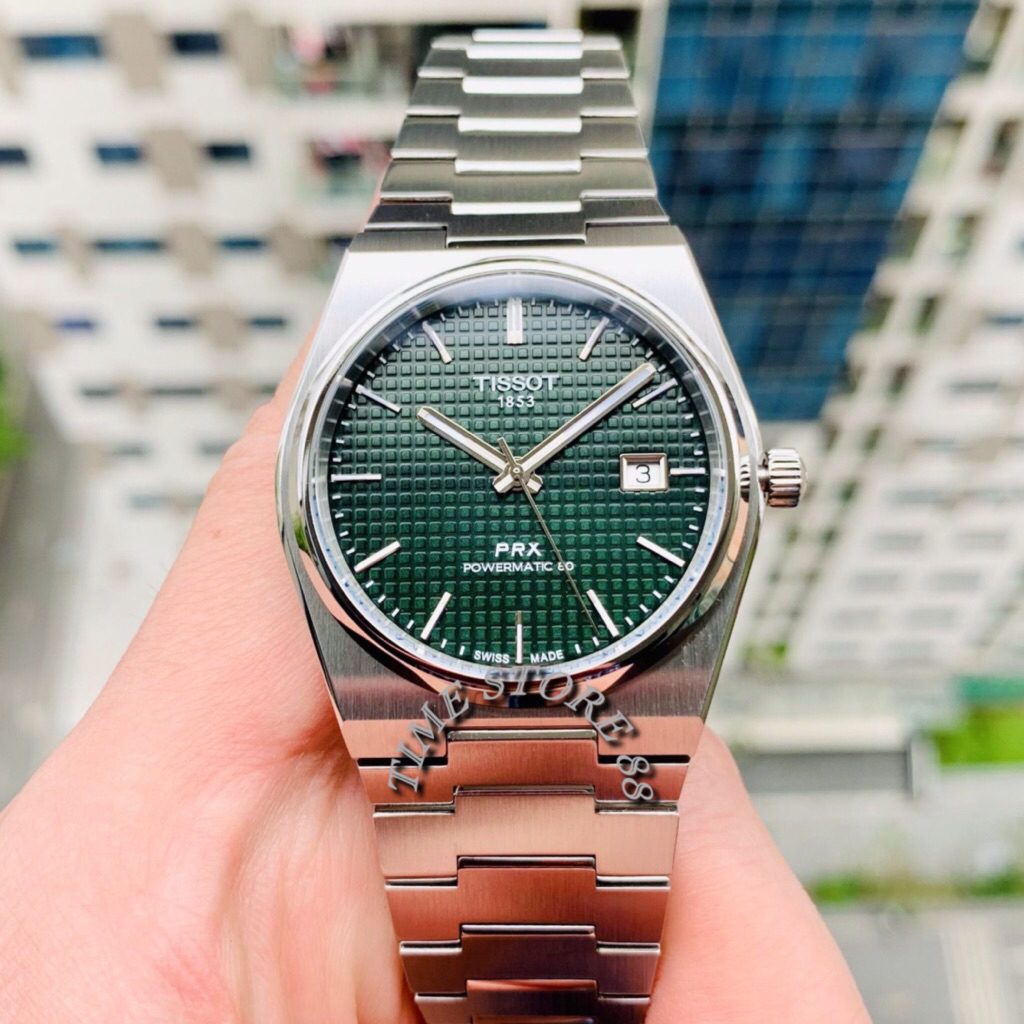 TissotPRX Powermatic 80 Green Dial Solid Steel T137.407.21.031.00 Swiss Cloning