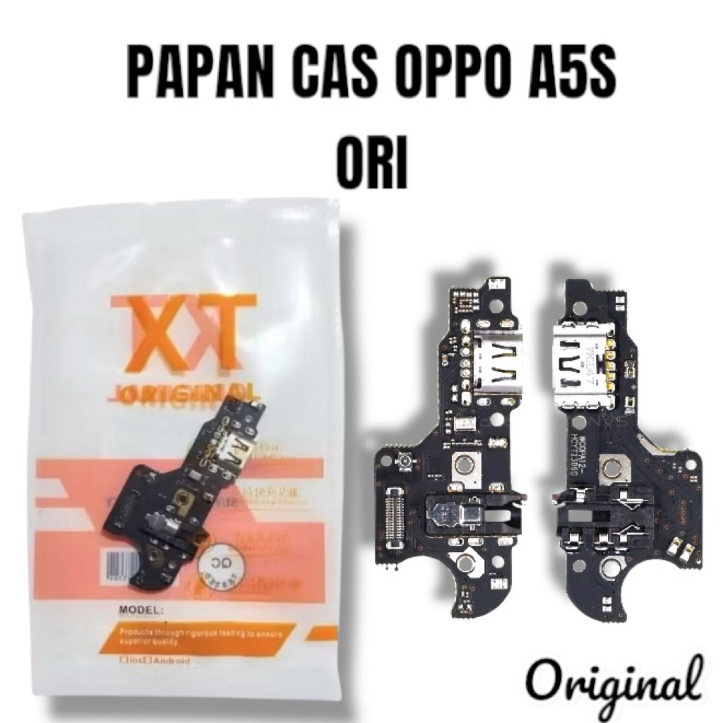 PAPAN CAS / CONNECTOR CHARGER OPPO A5S ORI PAPAN KONEKTOR CAS FLEXIBLE CAS PCB BOARD OPPO A5S + IC
