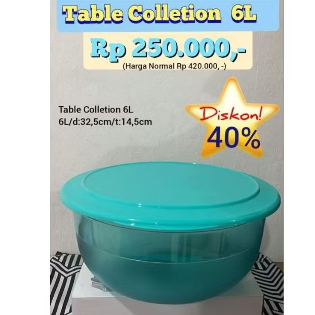 table collection 6L Tupperware