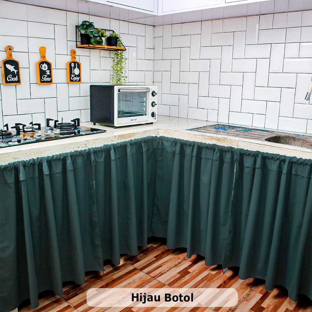 Gorden Dapur Waterproof Polos Anti Air