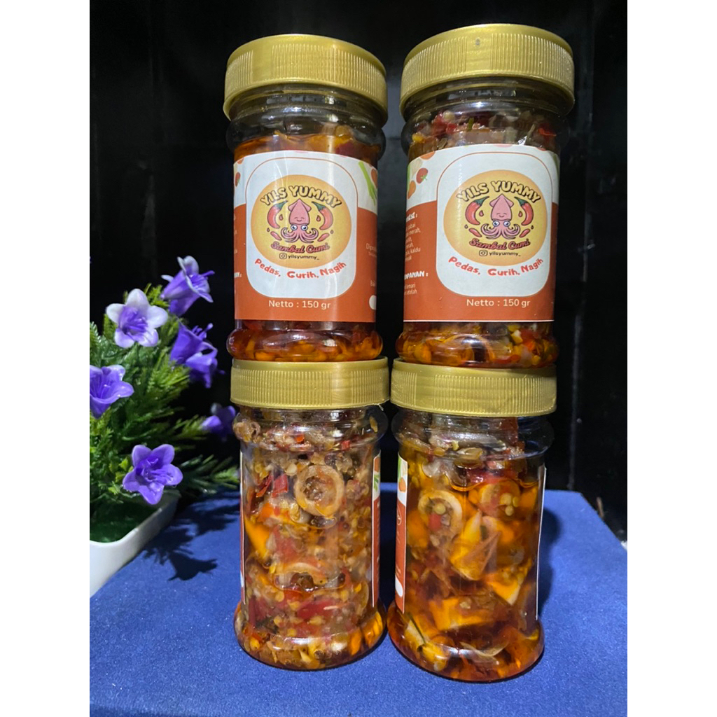 

Sambal Cumi Yils Yummy Pedas Gurih Nikmat berat 150gr
