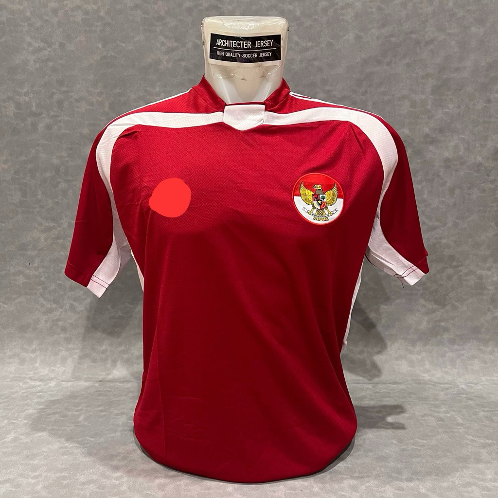 [2004] Jersey Baju Bola Timnas Indonesia Home 2004 Retro 04 Merah IDN G.0 Import