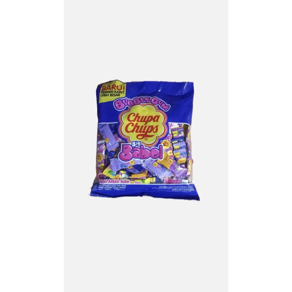 

Chupa Chups Big Babol Assoted Pack 390g - Permen karet Rasa Aneka Buah [ Isi 100 butir ] 1 Bungkus